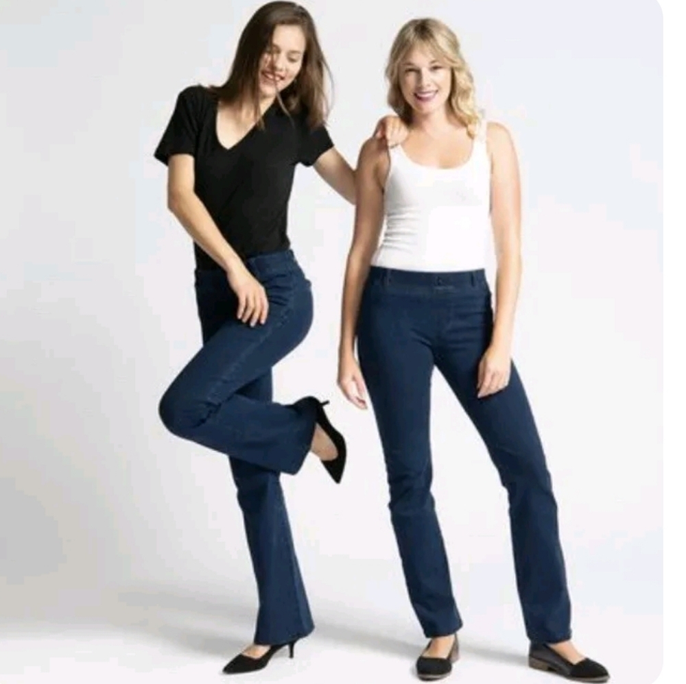 NWOT! Betabrand Womens Dark Indigo Boot Cut Jeans M